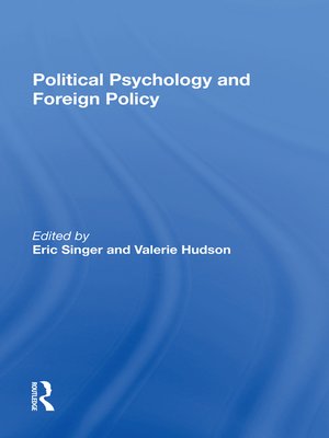 cover image of Political Psychology and Foreign Policy
